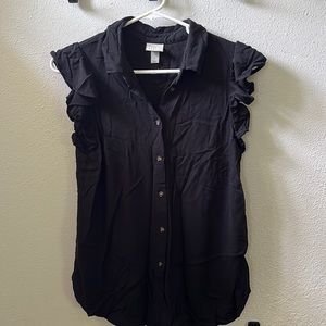 A new Day Black buttoned shirt